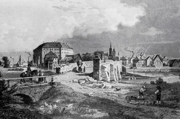 Hochstadt Castle in the Middle Ages.