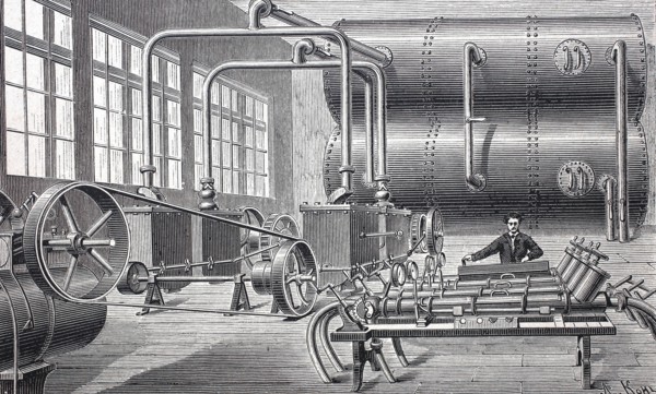 Pneumatic tube post.