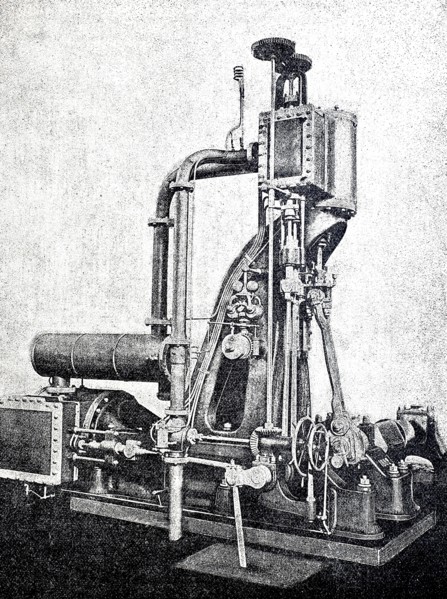 Steam engine.
