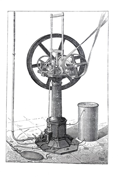 Gas engine.