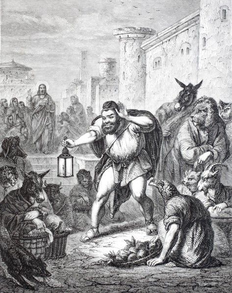 Aesop Seeks a Man.