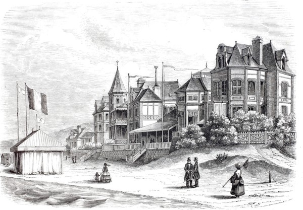 View of the beach.