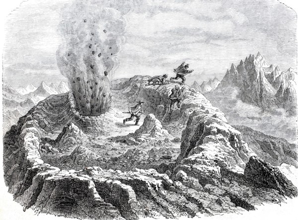 The Antuco volcano in Chile.