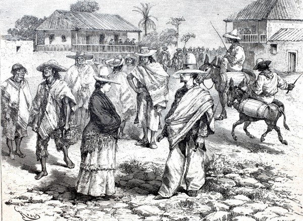 Street scene in Honda on the Rio Magdalena.