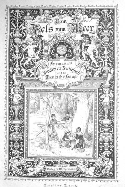 Title page of the newspaper Vom Fels zum Meer.
