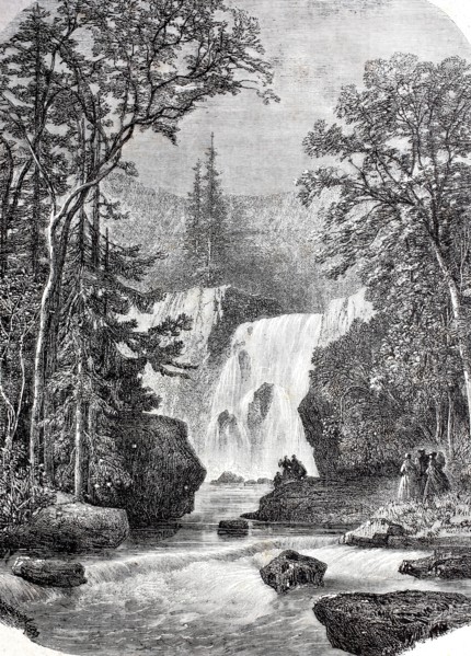The waterfall of Geroldsau.
