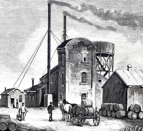 Petroleum springs in Oelheim.