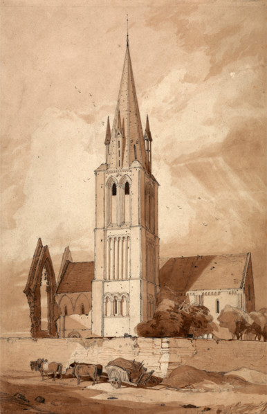 Church of Douvres in Normandy