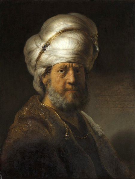 Man in oriental clothing