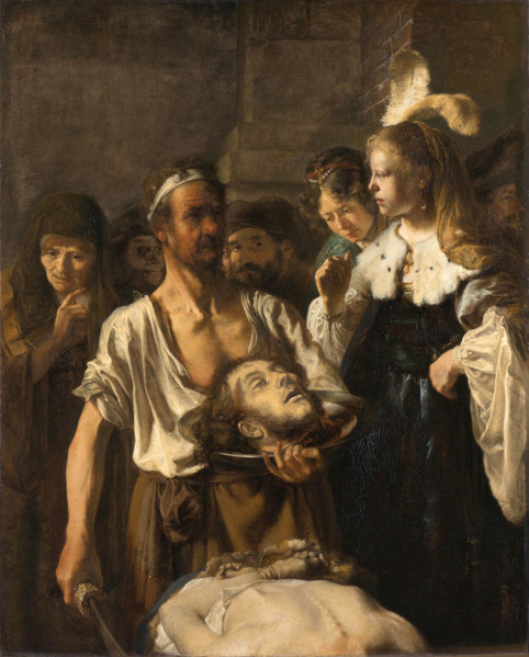 Salome receives the head of John the Baptist