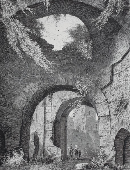 The ruins of the Baths of Caracalla.