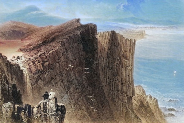 Fairhead. County Antrim. Ireland. from The Scenery and Antiquities of Ireland. 1841. digital