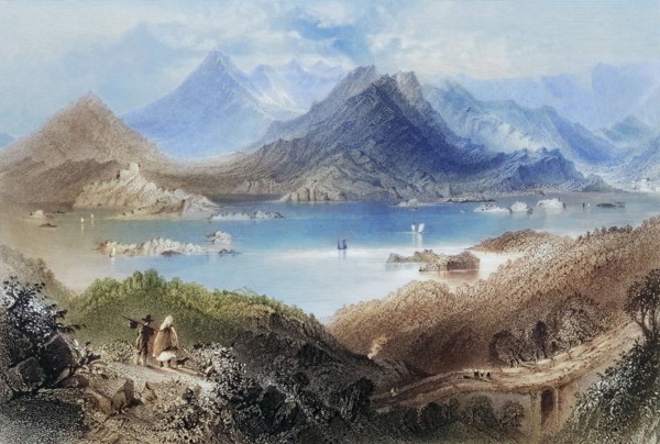 Glengariff. County Cork. Ireland. from The Landscape and Antiquities of Ireland. 1841. digital