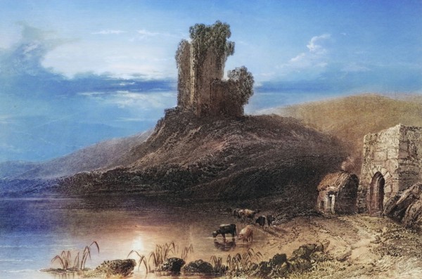 Remains of Kilcolman Castle. County Cork. Ireland. from the Scenery and Antiquities of Ireland.