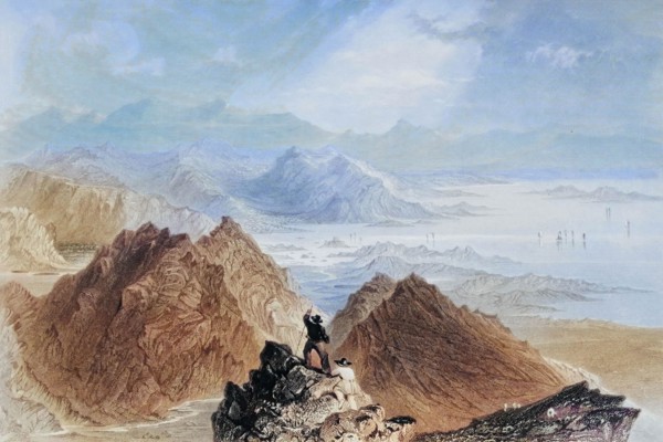 Scene from Sugarloaf Mountain. Bantry Bay. Ireland. from Landscape and Antiquities of Ireland. 1841