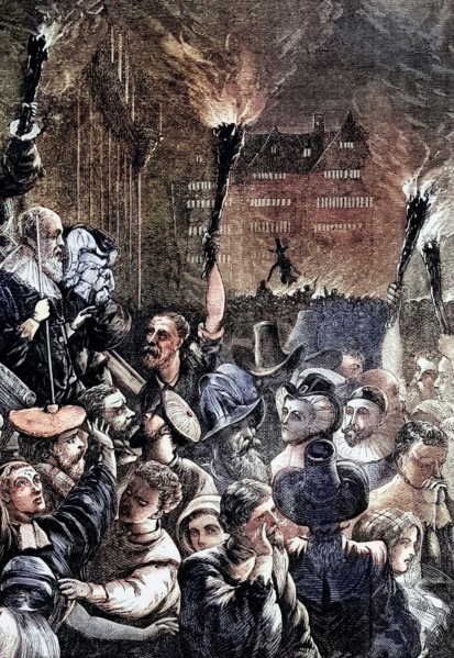 Guy Fawkes Night in 1611. Also known as Bonfire Night. this is an annual event. mainly in England.
