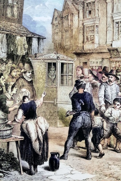 George Villiers. 1st Duke of Buckingham (1592–1628). is seen riding through the streets in his