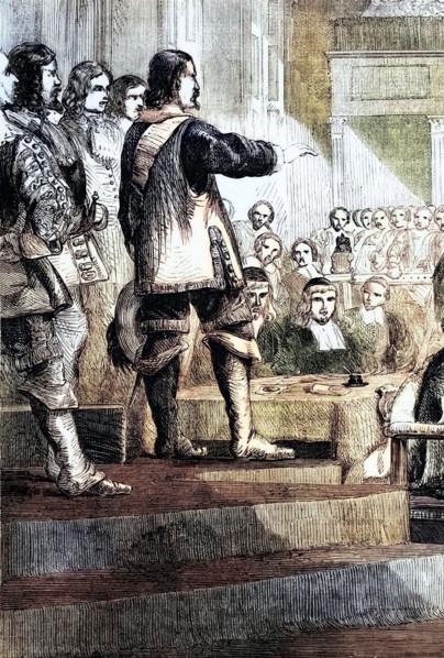 In 1657. Parliament offered Cromwell the crown as part of a constitutional reform. This presented