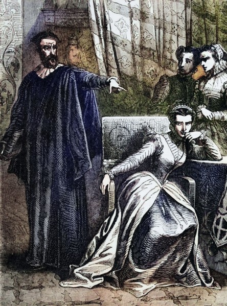 Mary Stuart was imprisoned in 1566 in Lochleven Castle near Kinross. where her guard was Sir