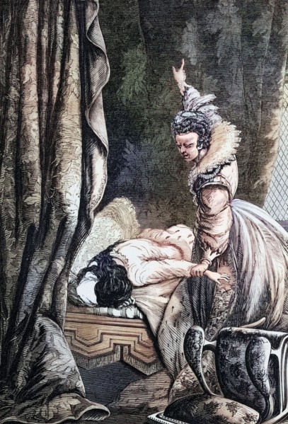 Queen Elizabeth gave the Earl of Essex (Robert Devereux) a ring as a royal talisman. with the