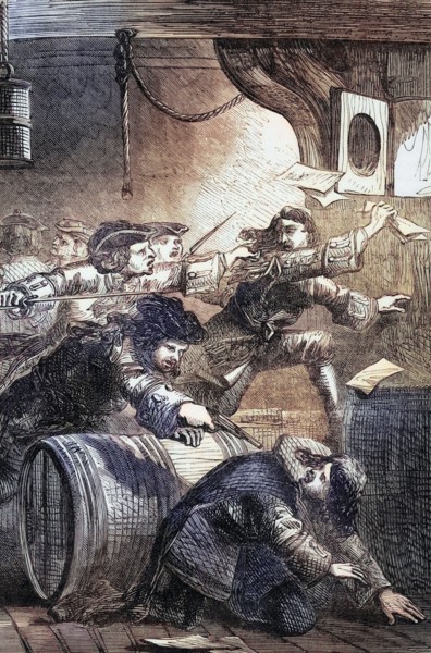 The arrest of the Jacobites after the Battle of the Boyne in July 1690. England. digital