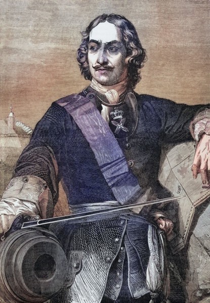 Peter the Great. Peter I or Pyotr Alexeyevich Romanov (1672 to 1725) ruled the Tsarist Empire of