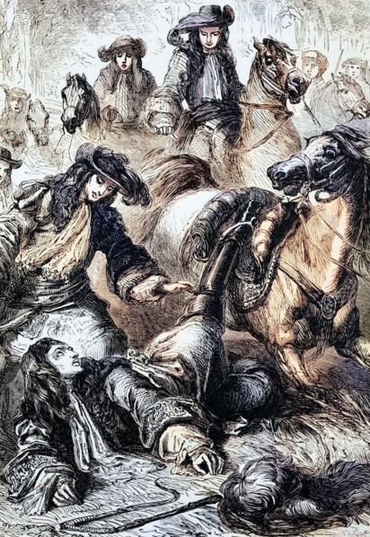 King William III was thrown from his horse in 1701 at Hampton Court. a royal palace in the London