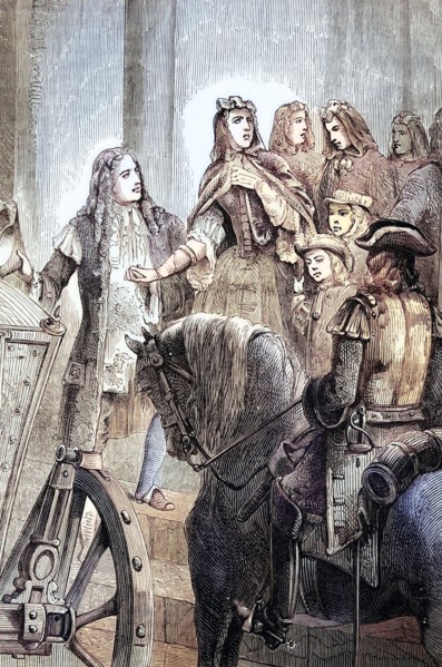 During the War of the Spanish Succession. Marie Jeanne (Dutchwoman of Savoy) was forced to sell her
