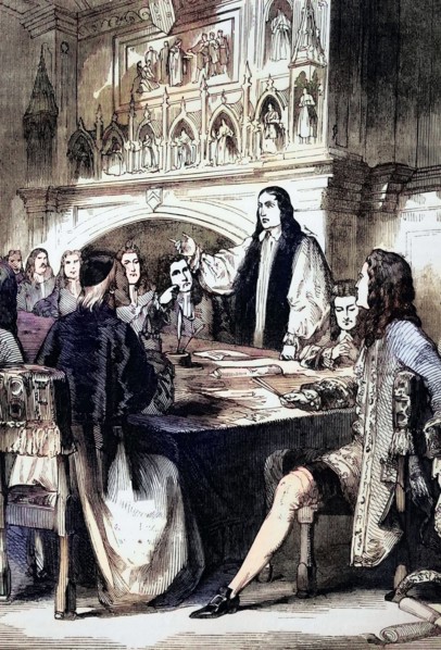 The Congress of Utrecht. which established the Treaty of Utrecht in March and April 1713 and helped