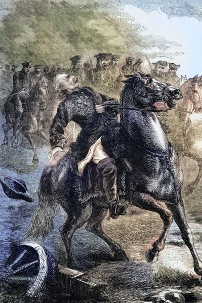 The death of James Fitzjames. 1st Duke of Berwick. illegitimate son of King James II. during the