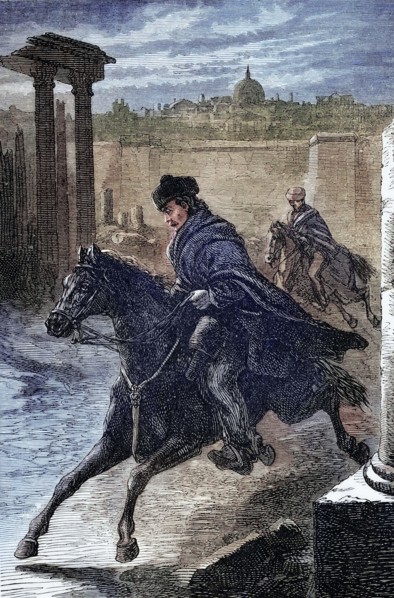 Prince Charles. commonly known as Bonnie Prince Charlie or the Young Pretender. fled Rome in 1743.