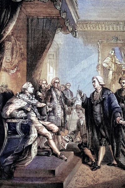 In March 1770. after the release of John Wilkes. Lord Major William Beckford publicly admonished