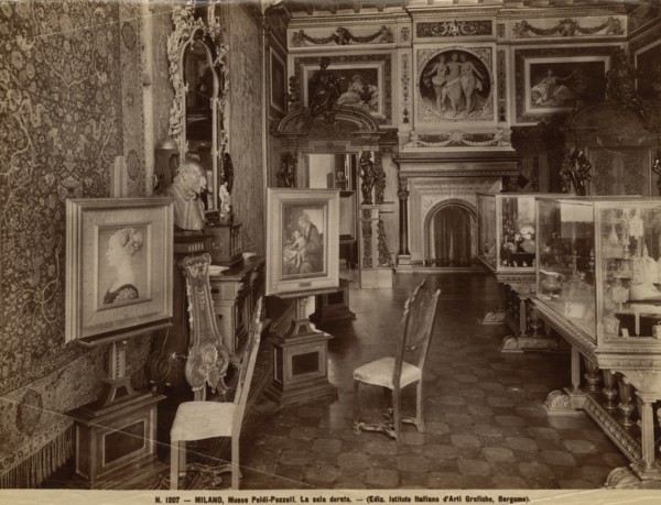 The Golden Hall of the Poldi Pezzoli Museum in Milan