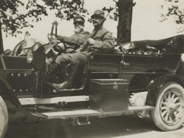 Frederick Johnson in the car.