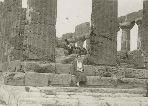At the Temple of Juno in Agrigento.