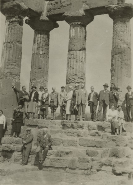 At the Temple of the Dioscuri in Agrigento.