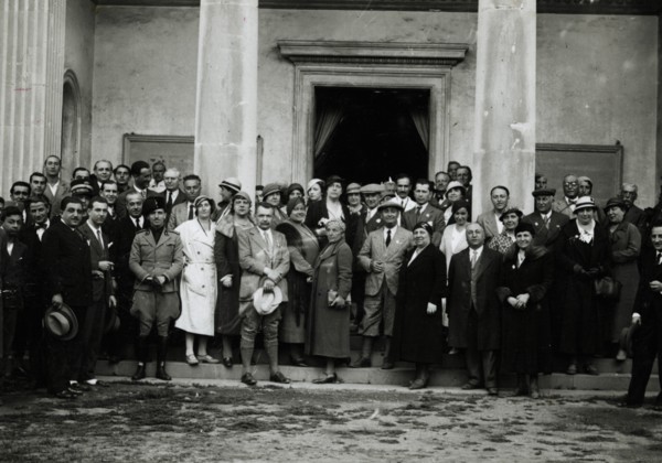 The group of Members of the Touring Club Italiano. 1924
