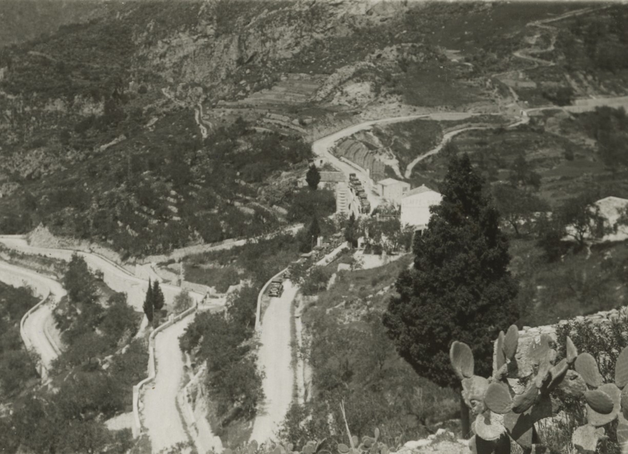 View from Taormina Castle. 1924