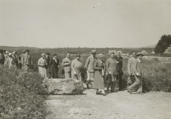 At the Valley of the Temples in Agrigento. 1924