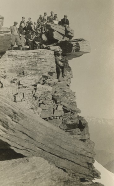 On the summit of Gran Paradiso. 1933
