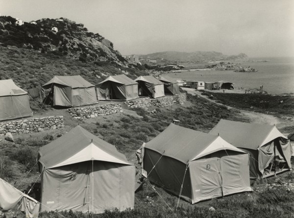 Touring Village in La Maddalena: the area reserved for tents. 1967