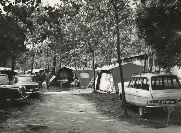 Marina di Ravenna International Camping Park: The area reserved for tents. 1952-1956