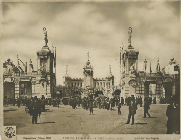 Milan Exhibition 1906: Main entrance. 1906