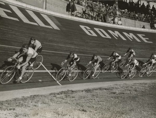 Cycling meeting at the Vigorelli velodrome.