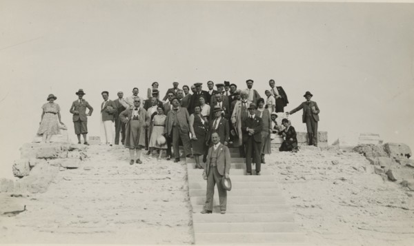 Hikers at Leptis Magna.