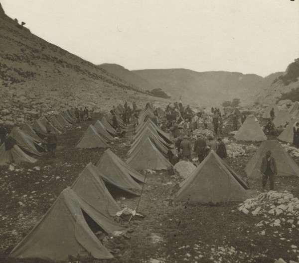 Camp at the Gold Cave.
