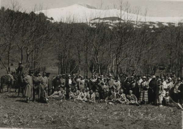 The group on the slopes of Etna.