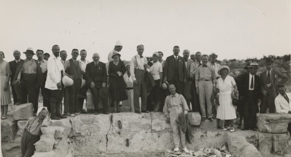 Excursionists at Leptis Magna. 
	
		1931