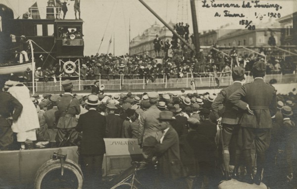 The Touring Club Italiano  Caravan in Fiume. 
	
		1920