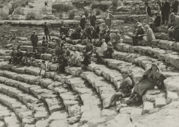 At the Segesta Amphitheatre. 
	
		1924